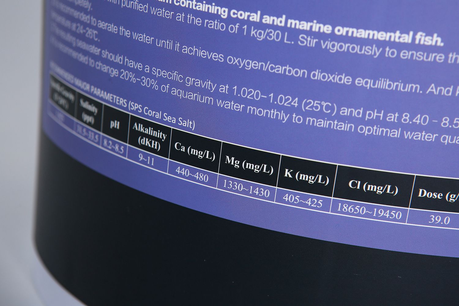 SPS coral sea salt-barrel